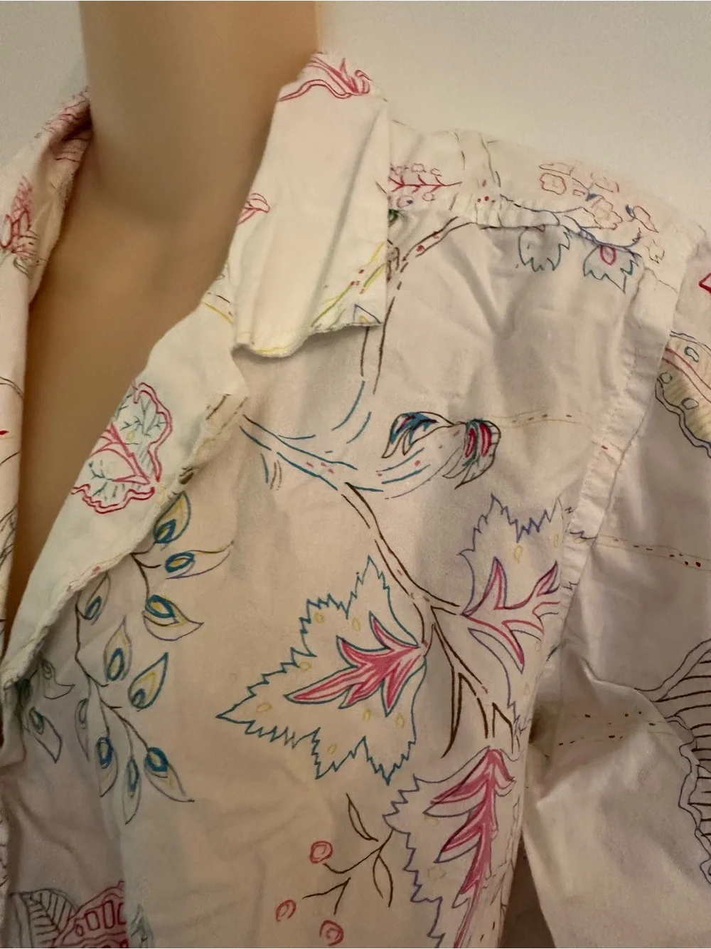 Pine Cone Hill Floral Botanical‎ Cotton Nightshirt Sleep Shirt